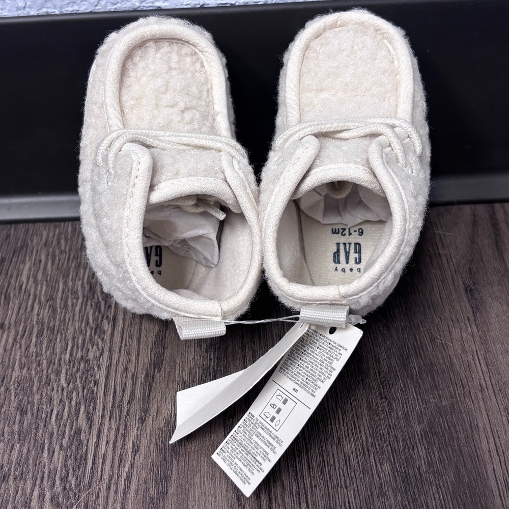 NWT GAP Baby 6-12 mo Cloud Soft Baby Walker Shoes in Cream - Picture 7 of 7